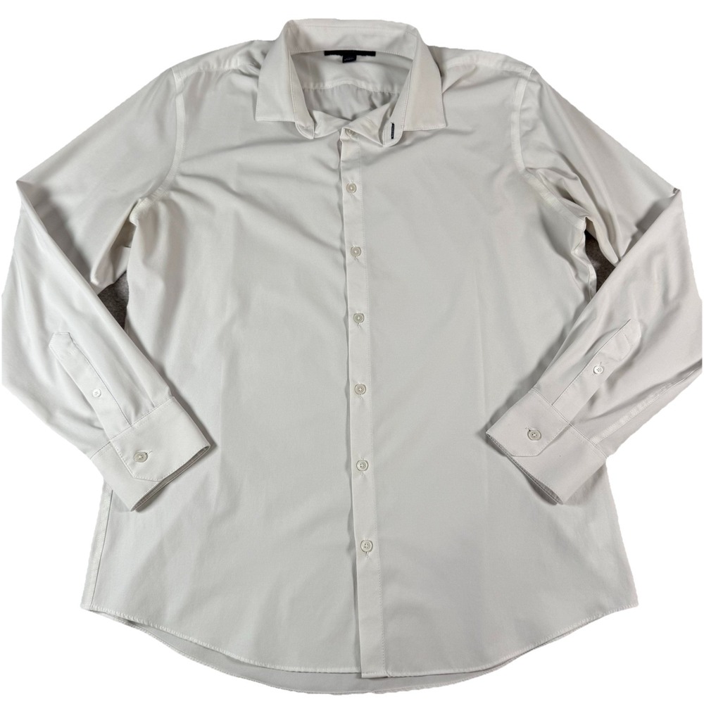 Mizzen+Main White Casual Button Down Shirt